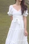 TDC Eureka Multiway Puffy Sleeve Dress In White