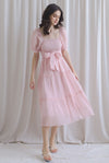 TDC Eureka Multi Way Textured Dress In Pink