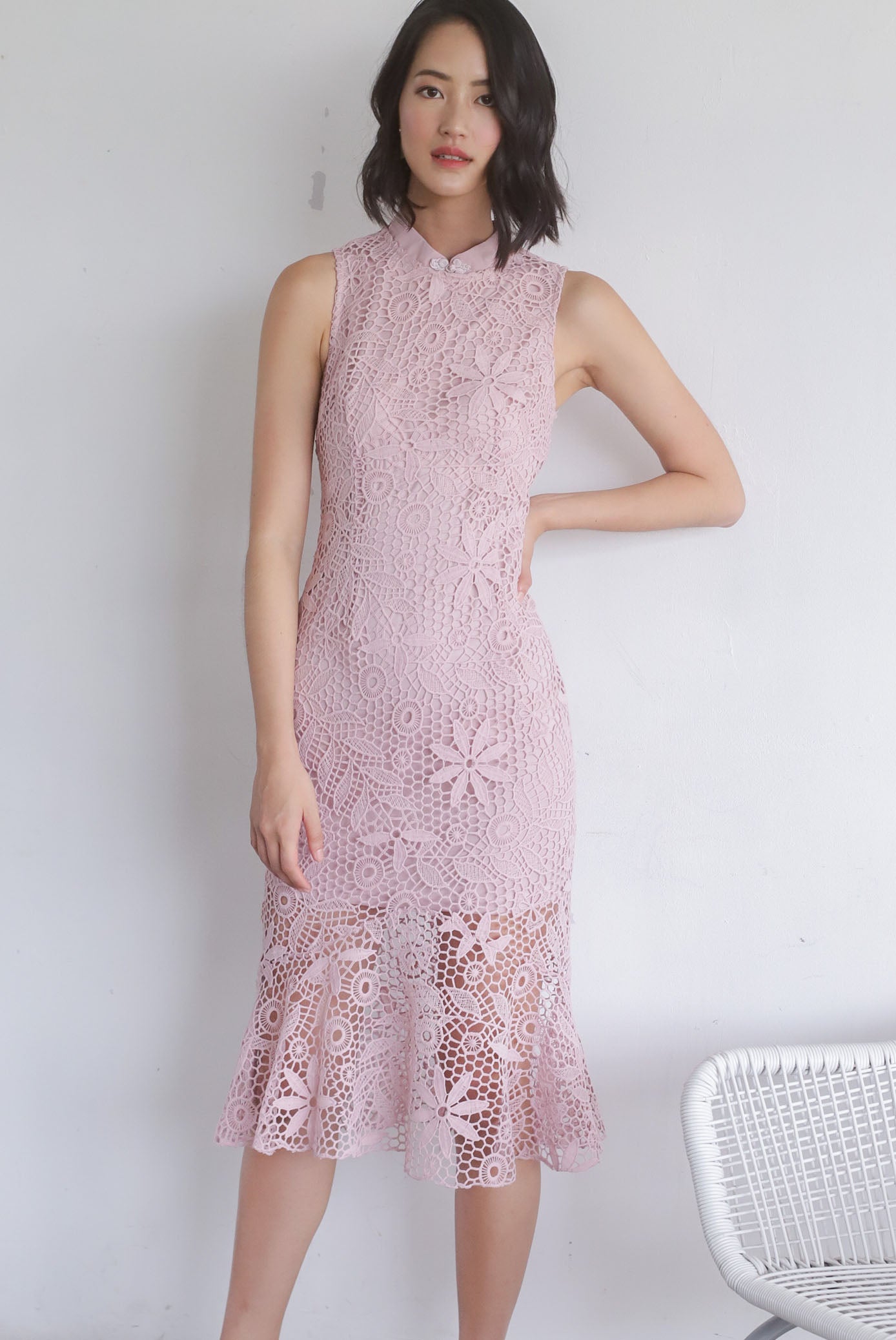 Blush crochet deals dress